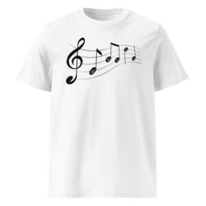 Camiseta de algodón unisex YSC — notas que suenan