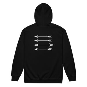Sudadera unisex con capucha y cremallera YNSC — elegir otro camino