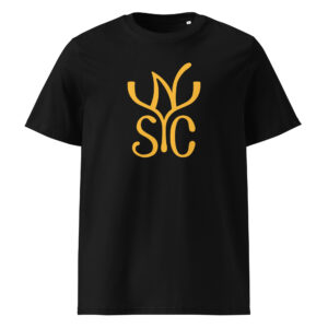 Camiseta de algodón unisex YNSC — amarillo intenso