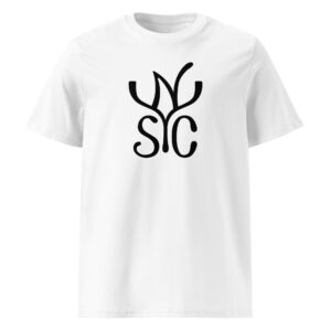 Camiseta de algodón unisex YNSC — negro rotundo