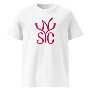 Camiseta de algodón unisex YNSC — rojo sin filtro