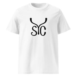 Camiseta de algodón unisex YSC — negro esencial