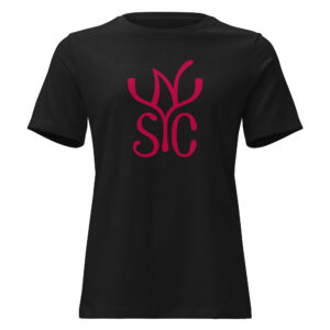 Camiseta entallada YNSC — rojo sin filtro