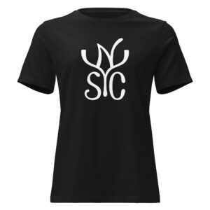 Camiseta entallada YNSC — blanco directo
